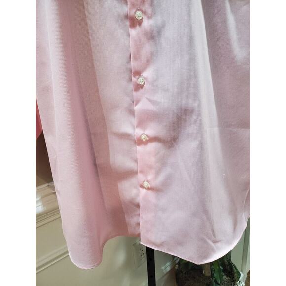 Pronto Uomo Mens Pink 100% Cotton Collared Long Sleeve Button Down Shirt Size 2X - Picture 3 of 10